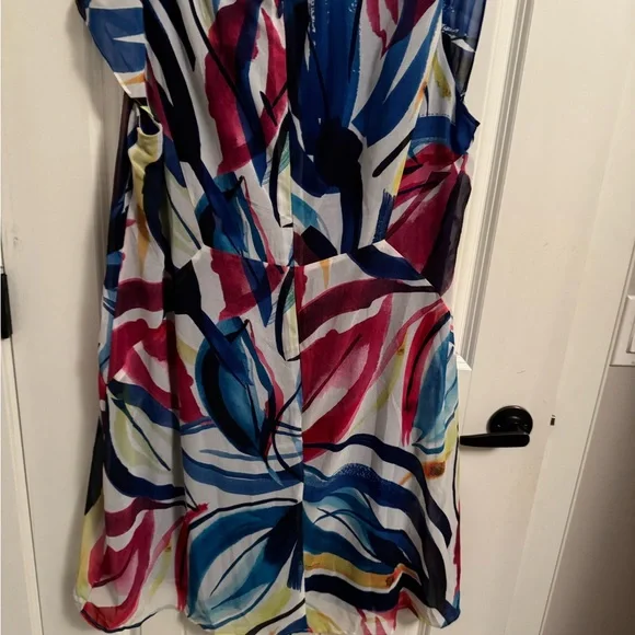 Multicolor Abstract Print Dress - Picture 5 of 5
